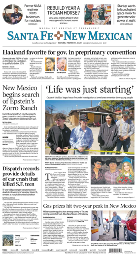 Cover of Santa Fe New Mexican