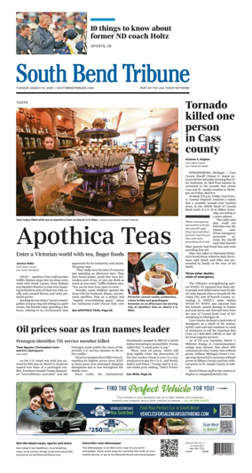 Cover of South Bend Tribune