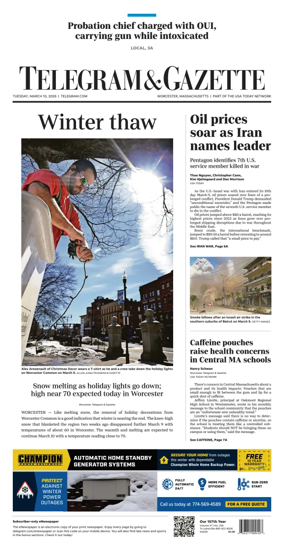 Cover of Telegram & Gazette