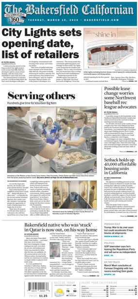 Cover of The Bakersfield Californian