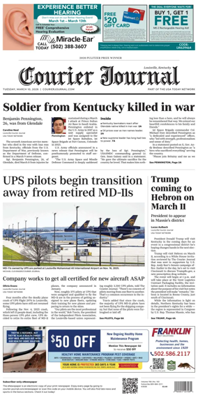 Cover of The Courier-Journal (Louisville)