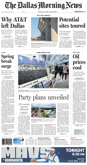 Cover of The Dallas Morning News