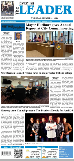 Cover of The Evening Leader