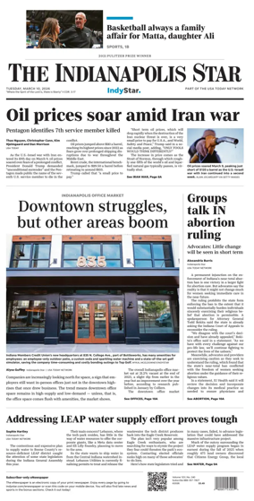Cover of The Indianapolis Star