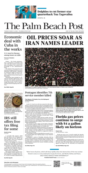 Cover of The Palm Beach Post