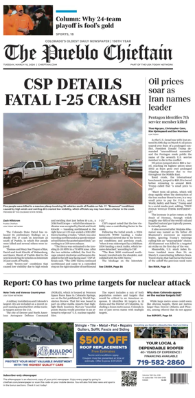Cover of The Pueblo Chieftain