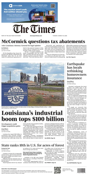 Cover of The Times (Shreveport)