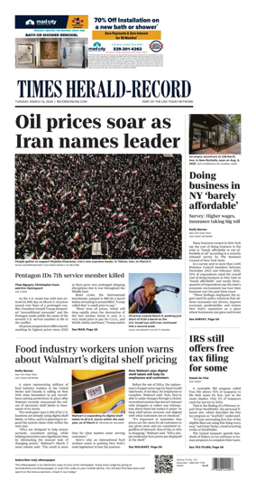 Cover of Times Herald-Record