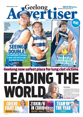Cover of Geelong Advertiser