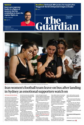 Cover of The Guardian Australia