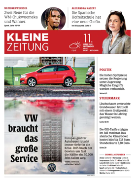 Cover of Kleine Zeitung Steiermark