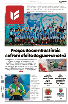 Cover of Folha de Londrina
