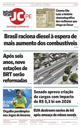 Cover of Jornal do Commercio