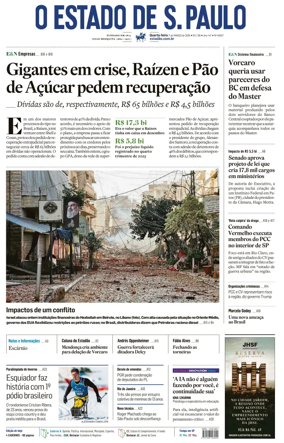 Cover of O Estado de S. Paulo