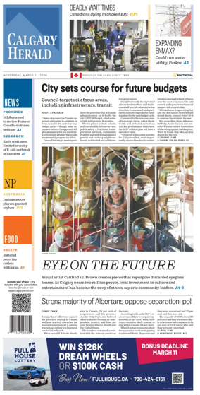 Cover of Calgary Herald
