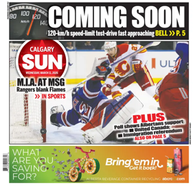 Cover of Calgary Sun