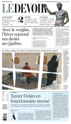 Cover of Le Devoir