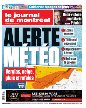 Cover of Le Journal de Montreal