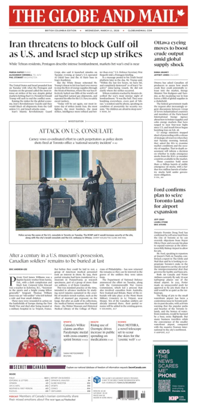 Cover of The Globe and Mail (BC Edition)