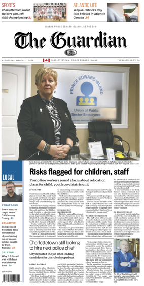 Cover of The Guardian (Charlottetown)