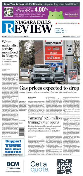 Cover of The Niagara Falls Review