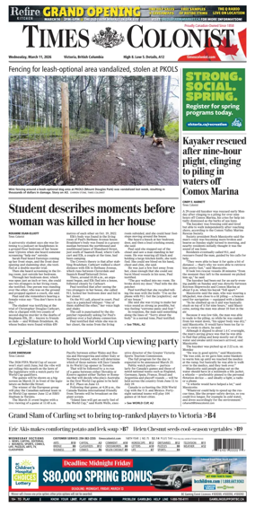 Cover of Times Colonist