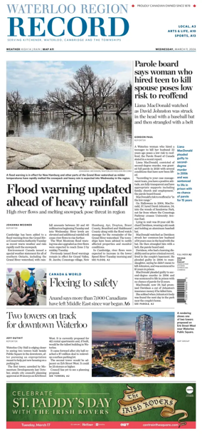 Cover of Waterloo Region Record