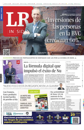 Cover of La Republica (Colombia)