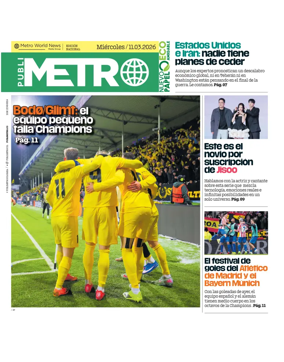 Cover of Publimetro Colombia