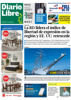 Cover of Diario Libre (Republica Dominicana)
