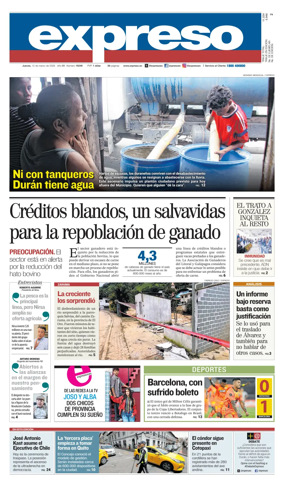 Cover of Diario Expreso