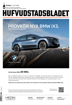 Cover of Hufvudstadsbladet