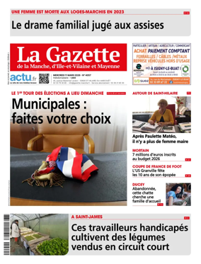 Cover of La Gazette de la Manche