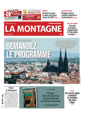 Cover of La Montagne (Clermont-Metropole)