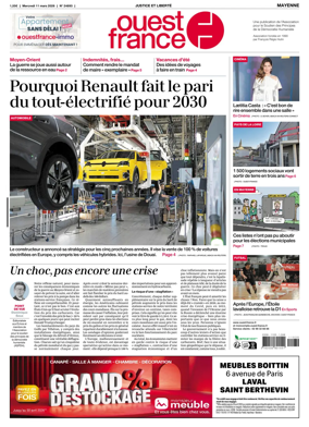Cover of Ouest France (Mayenne)