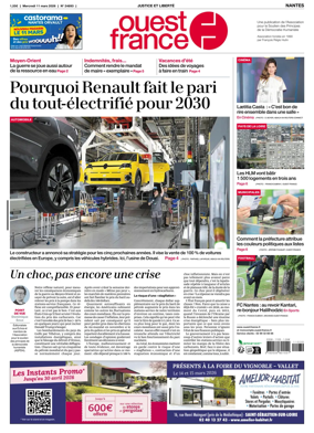 Cover of Ouest France (Nantes)