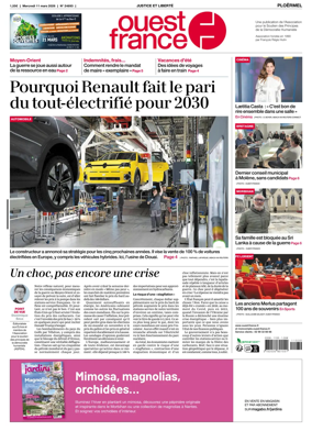 Cover of Ouest France (Ploermel)