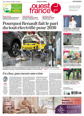 Cover of Ouest France (Pornic / Pays de Retz)