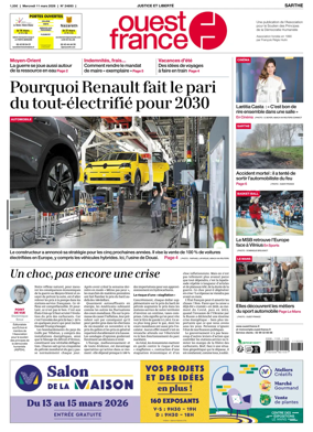 Cover of Ouest France (Sarthe)