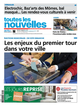 Cover of Toutes les Nouvelles (Versailles / Saint-Quentin-en-Yvelines)
