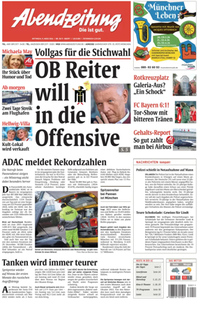 Cover of Abendzeitung Munchen
