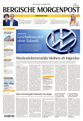 Cover of Bergische Morgenpost Wermelskirchen/Huckeswagen/Radevormwald