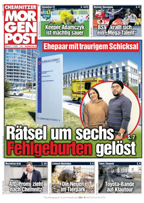 Cover of Chemnitzer Morgenpost