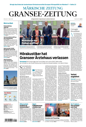 Cover of Gransee-Zeitung