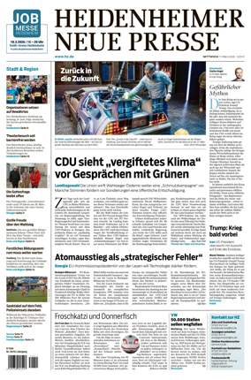 Cover of Heidenheimer Neue Presse
