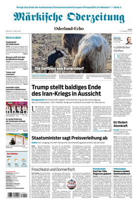 Cover of Markische Oderzeitung Oderland-Echo