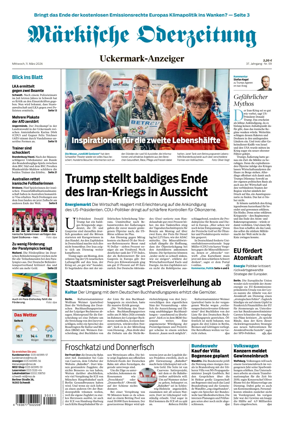 Cover of Markische Oderzeitung Uckermarkanzeiger