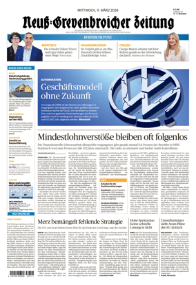 Cover of Neuss-Grevenbroicher Zeitung Neuss