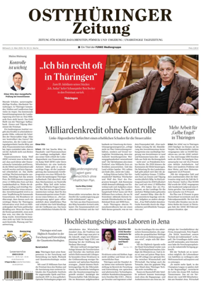 Cover of Ostthuringer Zeitung (Schleiz)