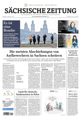 Cover of Sachsische Zeitung (Meissen Radebeul und das Elbland)